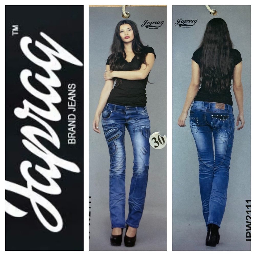 ⭐️NWT JapRag JPW211 Low Rise Highly Detailed Denim Jean Size 30
